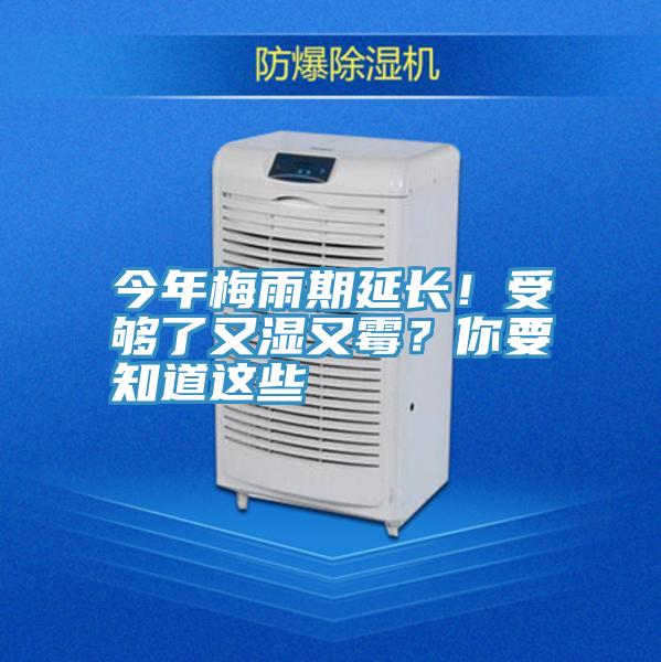今年梅雨期延長！受夠了又濕又霉？你要知道這些