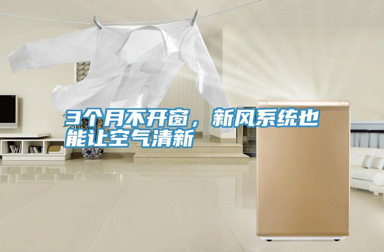 3個(gè)月不開窗，新風(fēng)系統(tǒng)也能讓空氣清新
