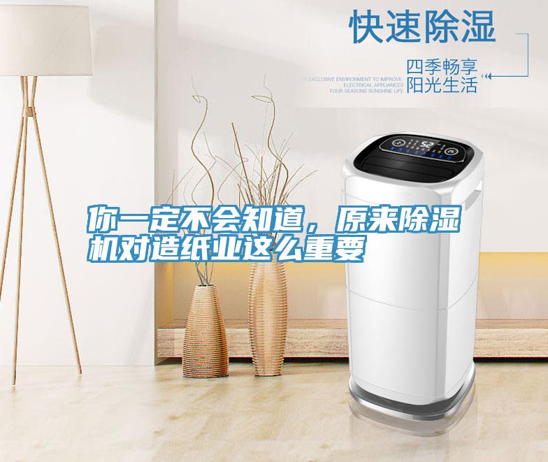 你一定不會知道，原來除濕機對造紙業(yè)這么重要