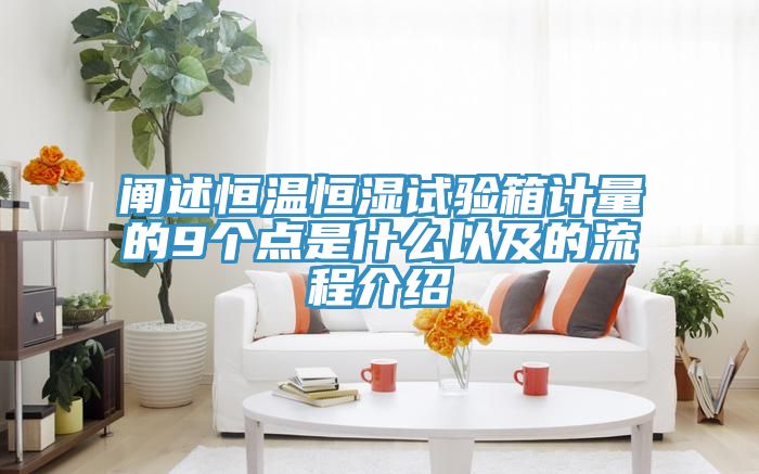闡述恒溫恒濕試驗(yàn)箱計(jì)量的9個點(diǎn)是什么以及的流程介紹