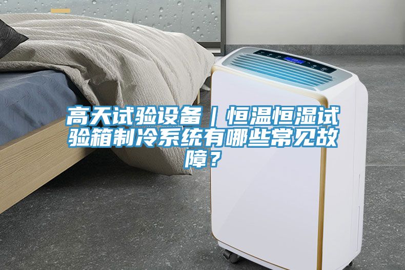 高天試驗設備｜恒溫恒濕試驗箱制冷系統(tǒng)有哪些常見故障？
