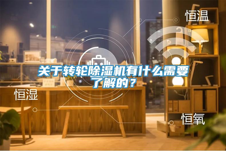 關(guān)于轉(zhuǎn)輪除濕機有什么需要了解的？