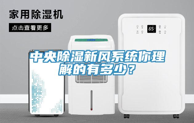中央除濕新風(fēng)系統(tǒng)你理解的有多少？