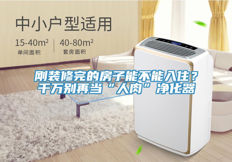 剛裝修完的房子能不能入??？千萬別再當(dāng)“人肉”凈化器