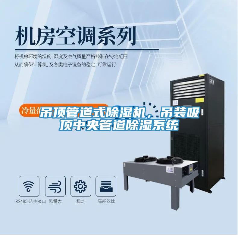 吊頂管道式除濕機，吊裝吸頂中央管道除濕系統(tǒng)