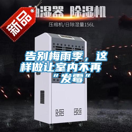 告別梅雨季，這樣做讓室內不再“發(fā)霉”
