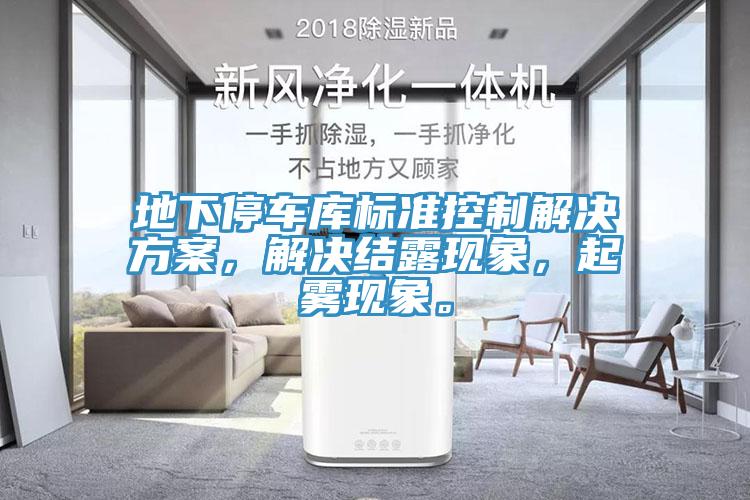地下停車庫標準控制解決方案，解決結(jié)露現(xiàn)象，起霧現(xiàn)象。
